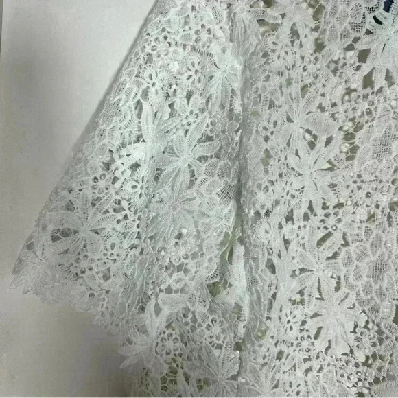 Rabbit Rabbit Rabbit White Crotchet crop Top Size‎ M office siren - Picture 10 of 14